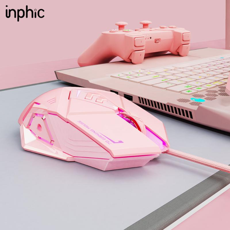 Gaming Mouse Wired USB Ergonomic Game Mouse Pink Mute RGB Gamer 7 Buttons Mice Optical Office Computer For Desktop Laptop
Gaming Mouse Wired USB Ergonomic Game Mouse Pink Mute RGB Gamer 7 Buttons Mice Optical Office Computer For Desktop Laptop