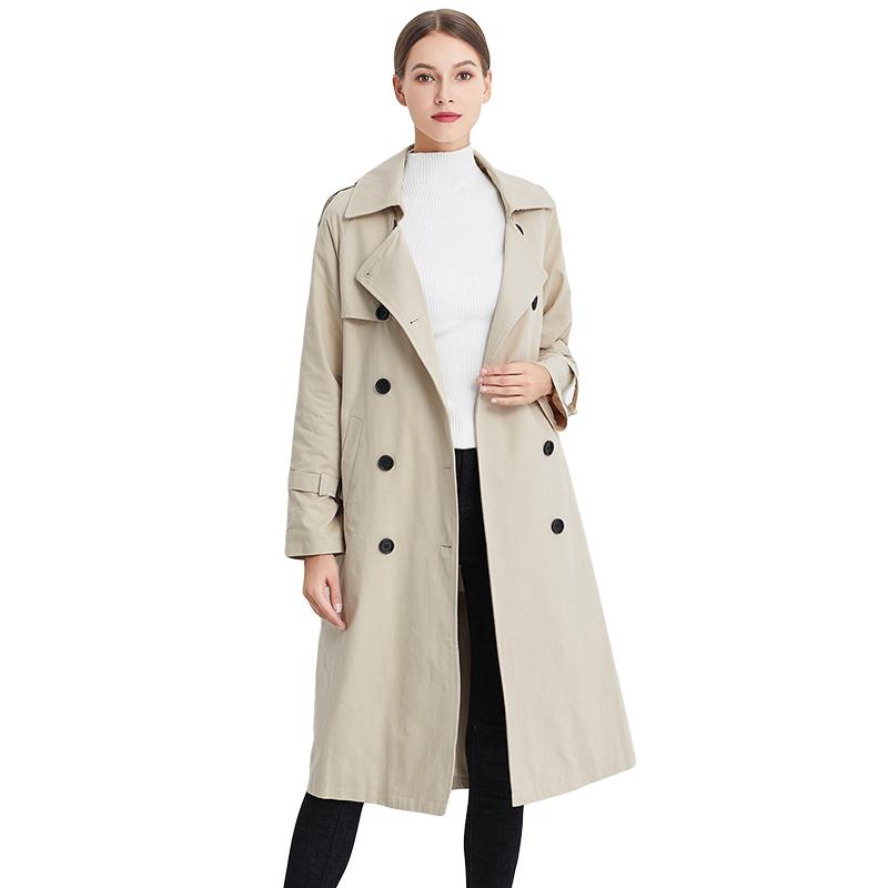 Aibeauty Autumn Women Casual Female Belt Slim Fit Turn Down Collar Windbreaker Outwear Double Breasted Long Khaki Trench Coat
Aibeauty Autumn Women Casual Female Belt Slim Fit Turn Down Collar Windbreaker Outwear Double Breasted Long Khaki Trench Coat