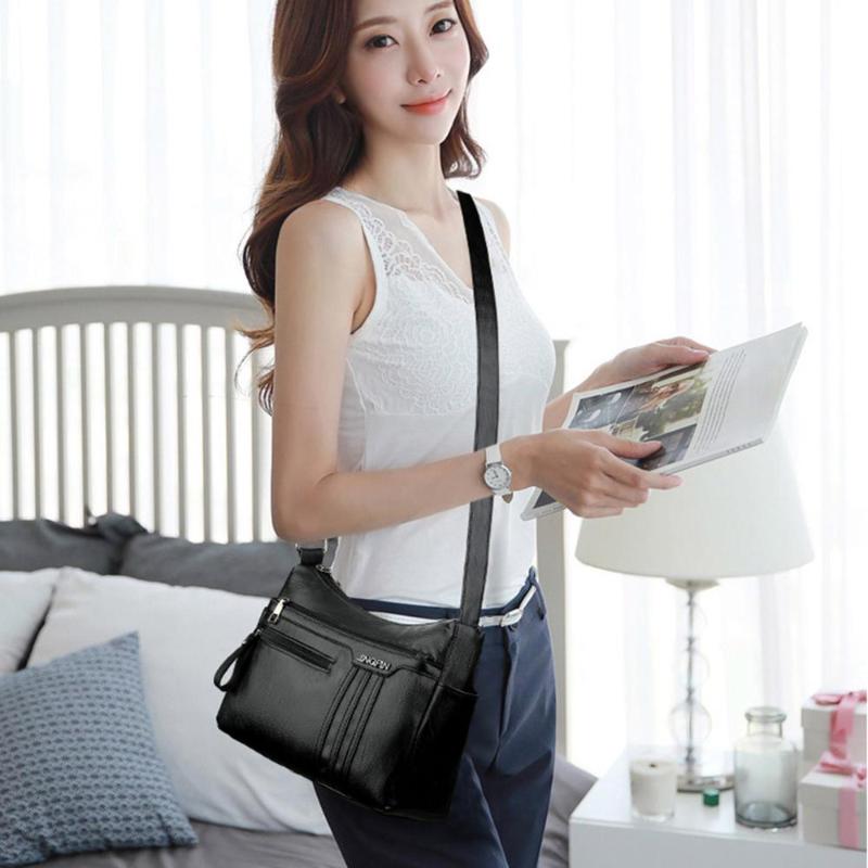 Women Solid PU Leather Crossbody Bags 2021 Large Capacity Tote Bags Female Multi Pockets Shoulder Bag Retro Soft PU Handbag
Women Solid PU Leather Crossbody Bags 2021 Large Capacity Tote Bags Female Multi Pockets Shoulder Bag Retro Soft PU Handbag