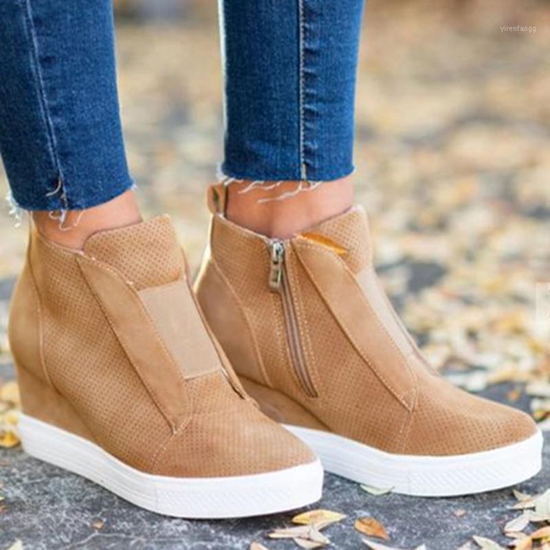 Women PU Leather Elevator Shoes Female Fashion Wedge Flat Shoes Solid Walking Sneakers Ladies Zipper Platform High Heels1, Black
Women PU Leather Elevator Shoes Female Fashion Wedge Flat Shoes Solid Walking Sneakers Ladies Zipper Platform High Heels1, Black