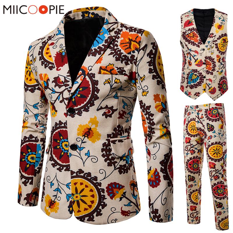 Fahion Men's Clothing High Quality Linen Cotton Mens Suit Sets 3 Pieces Blazer + Vest + Pants Floral Printed Wedding Dress -4XL, No.1 
Fahion Men's Clothing High Quality Linen Cotton Mens Suit Sets 3 Pieces Blazer + Vest + Pants Floral Printed Wedding Dress -4XL, No.1