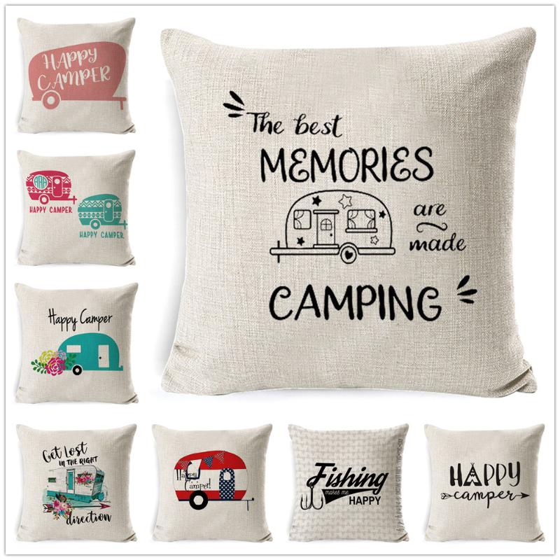 Fokusent Cushion Cover Best Memories Linen Decorative Pillows Happy Camper Pillow Cases Pillowcase Gift Bedroom Sofa Home Decor, Beige
Fokusent Cushion Cover Best Memories Linen Decorative Pillows Happy Camper Pillow Cases Pillowcase Gift Bedroom Sofa Home Decor, Beige