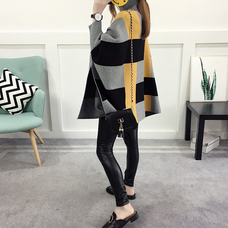 Women Pullover Female Sweater Fashion Autumn Winter Plus Size Shawl Warm Casual Loose Knitted Tops 201109