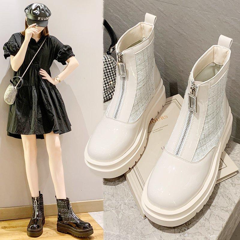 2020 New Fashion Soft Women's Ankle Boots Autumn PU Leather Platform Shoes Woman Flat Heels Hot Black Ladies Casual Zipper Boot
2020 New Fashion Soft Women's Ankle Boots Autumn PU Leather Platform Shoes Woman Flat Heels Hot Black Ladies Casual Zipper Boot