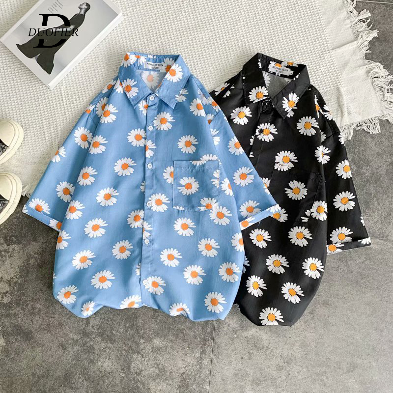 Daisy Print Hip Hop Shirts Men Summer Beach Short Sleeve Hawaiian Shirts Men Casual Harajuku Aloha Shirt Retro Male Top Clothes, Dns115 black
Daisy Print Hip Hop Shirts Men Summer Beach Short Sleeve Hawaiian Shirts Men Casual Harajuku Aloha Shirt Retro Male Top Clothes, Dns115 black