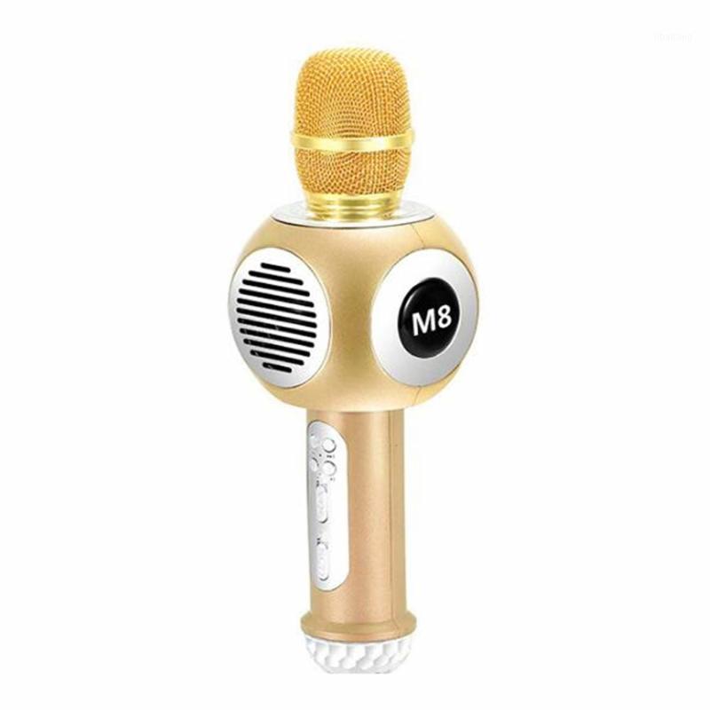 Original Wireless Karaoke Microphone, M8 With LED Light Built-in Bluetooth Speaker Portable Handheld Phone Karaoke Microphone1
Original Wireless Karaoke Microphone, M8 With LED Light Built-in Bluetooth Speaker Portable Handheld Phone Karaoke Microphone1