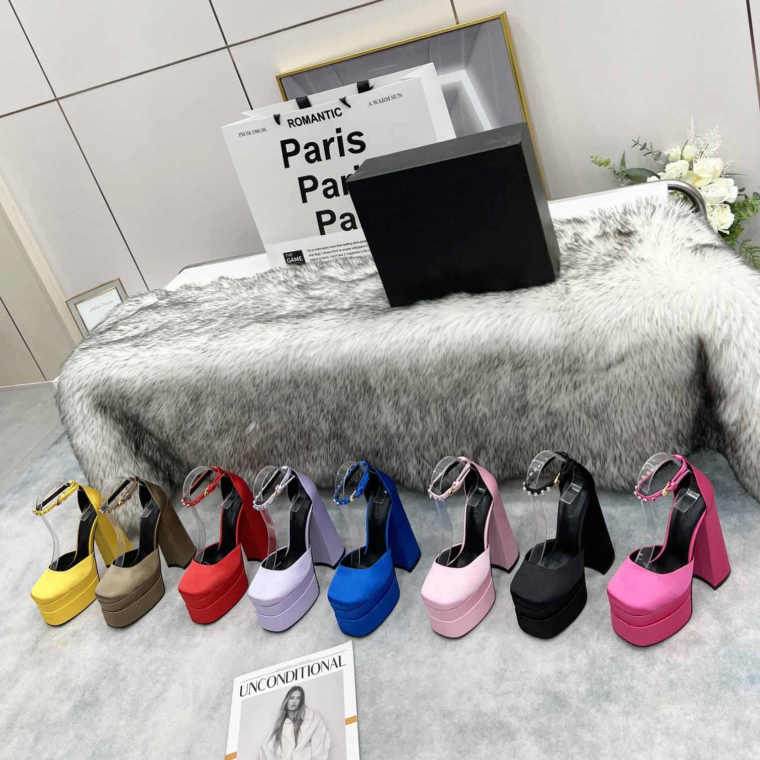 Famous designer ladies sandals party fashion leather shoes sexy high heels super 10cm ladies wedding metal buckle women shoe, Colour 1
Famous designer ladies sandals party fashion leather shoes sexy high heels super 10cm ladies wedding metal buckle women shoe, Colour 1