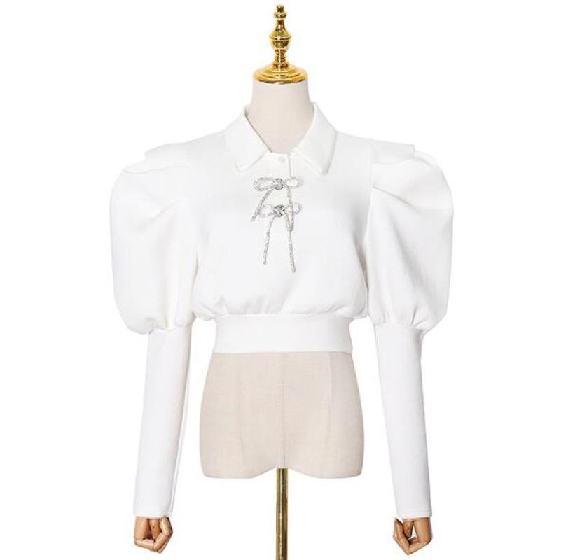 Cultiseed Women Sweet Turn Down Collar Bows Puff Sleeve Shorts Shirts Tops Female New Fashion Elegant Office Work Party Blouses, White
Cultiseed Women Sweet Turn Down Collar Bows Puff Sleeve Shorts Shirts Tops Female New Fashion Elegant Office Work Party Blouses, White