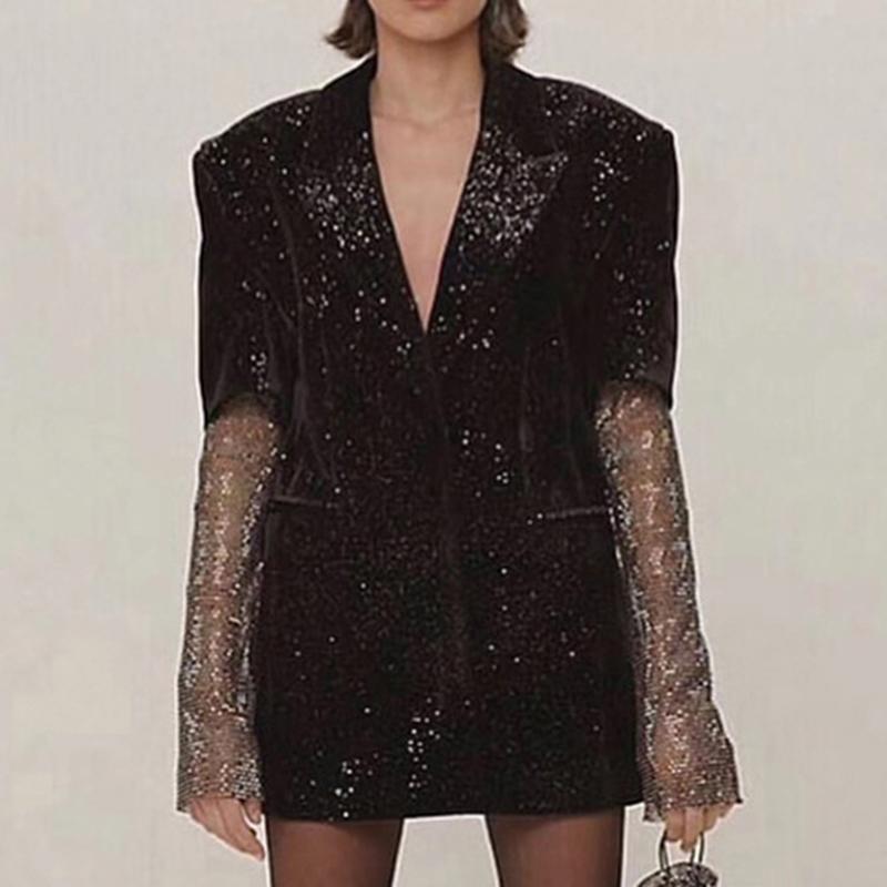 High Quality Newest 2020 BARACCO Designer Jacket Women' Diamonds Beading Velvet Jacket, As pic
High Quality Newest 2020 BARACCO Designer Jacket Women' Diamonds Beading Velvet Jacket, As pic