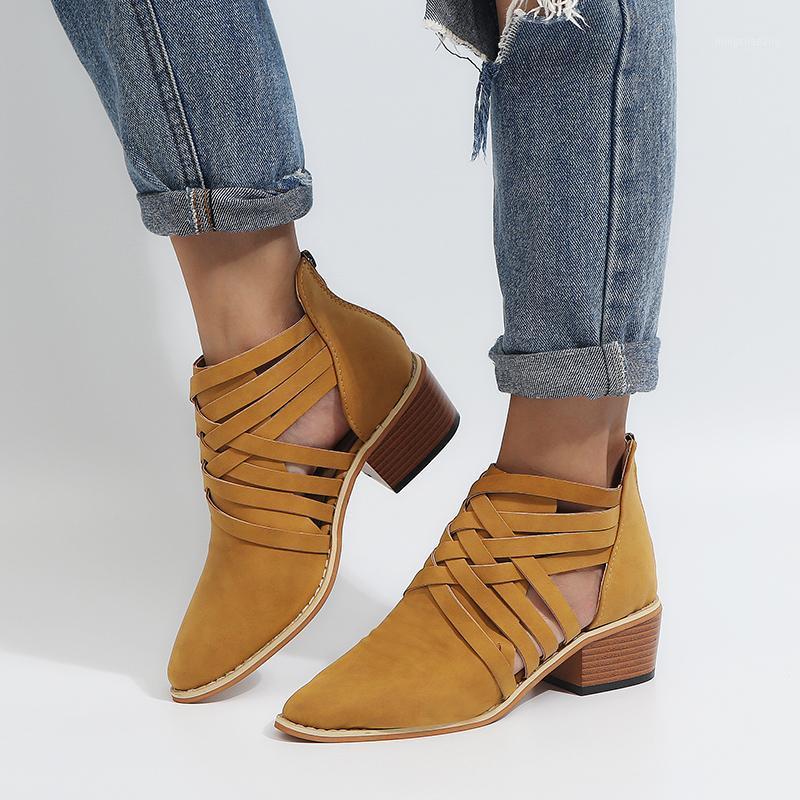 GOXPACER Autumn Shoes Women Flock Cut Outs Shallow Ankle Casual Boot Women Thick Heel Fashion Western Plus Size Rome Pointed Toe1, Beige
GOXPACER Autumn Shoes Women Flock Cut Outs Shallow Ankle Casual Boot Women Thick Heel Fashion Western Plus Size Rome Pointed Toe1, Beige