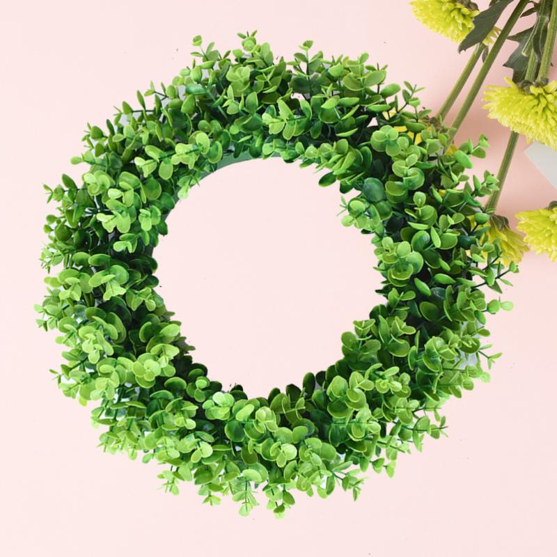 Eucalyptus Wreath Artificial Green Plant Garland Simulation Spring Wall Party Wedding Hanging Home Office Decoration - 42x42cm
Eucalyptus Wreath Artificial Green Plant Garland Simulation Spring Wall Party Wedding Hanging Home Office Decoration - 42x42cm