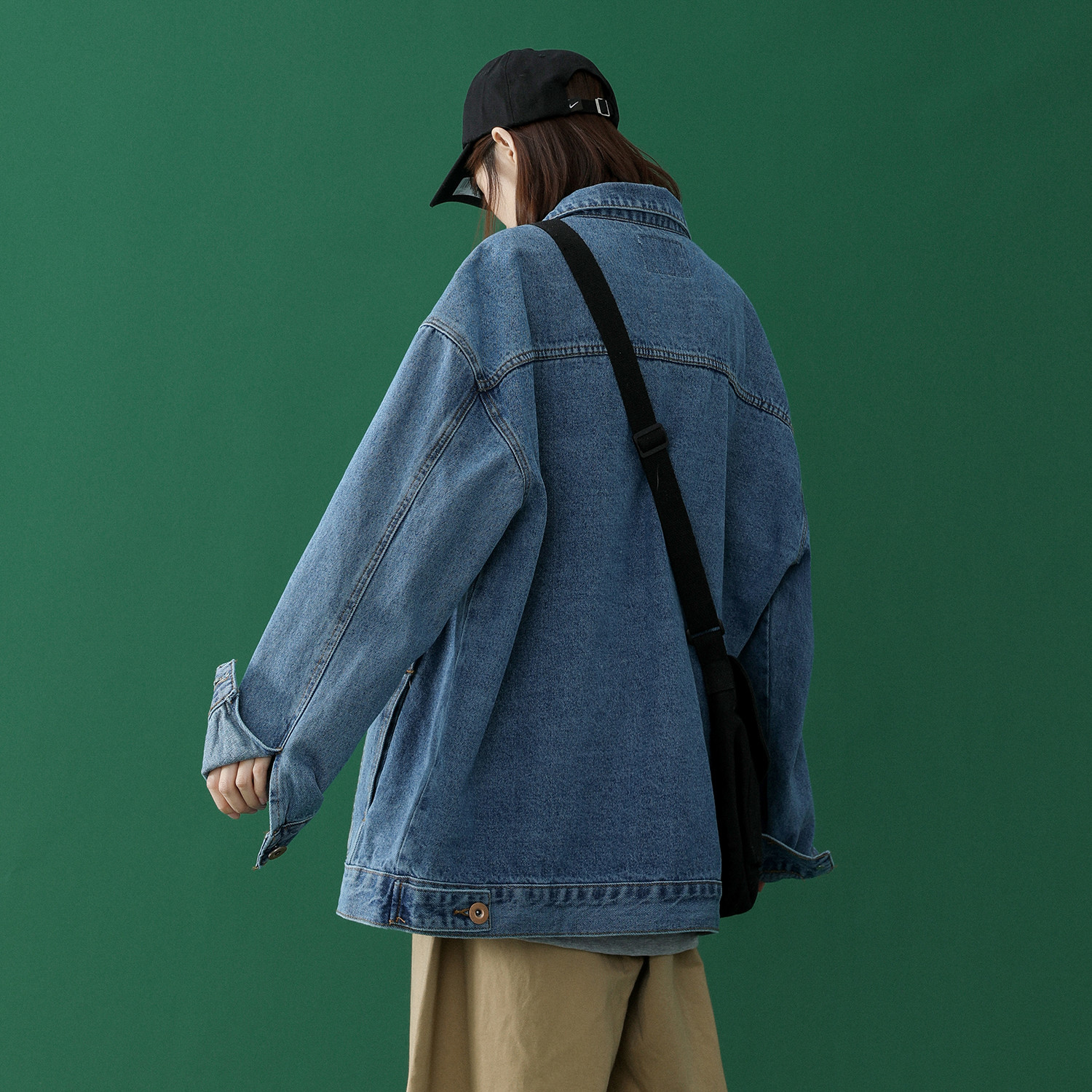 Oversize Jeans Jacket Women Pocket Loose Coats Female Turn-down Collar Blue Casual Denim Coat Women plus size 4XL 5XL 201017