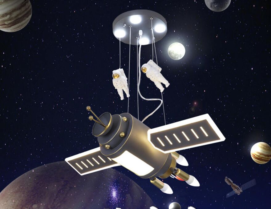 cartoon satellite astronaut led chandelier lighting for children bedroom living room personality hanging light fixtures luster
cartoon satellite astronaut led chandelier lighting for children bedroom living room personality hanging light fixtures luster