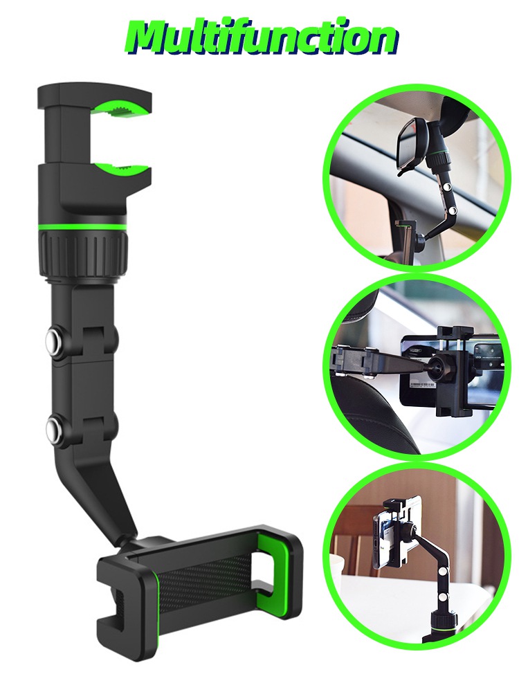 New Multi-Purpose Car Phone Holder Rearview Mirror Cellphone Holder Smartphone Stand Seat Bracket GPS Hanger Kitchen Adjustable Clip Selfie stick For iPhone 13 12, Green
New Multi-Purpose Car Phone Holder Rearview Mirror Cellphone Holder Smartphone Stand Seat Bracket GPS Hanger Kitchen Adjustable Clip Selfie stick For iPhone 13 12, Green
