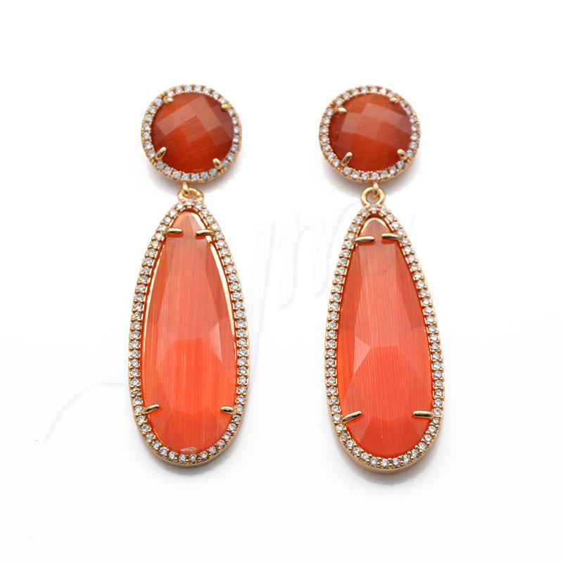 New cubic zircon charms boho style long earrings for women copper earrings fashion jewelry suitable girls prom leisure occasion
New cubic zircon charms boho style long earrings for women copper earrings fashion jewelry suitable girls prom leisure occasion