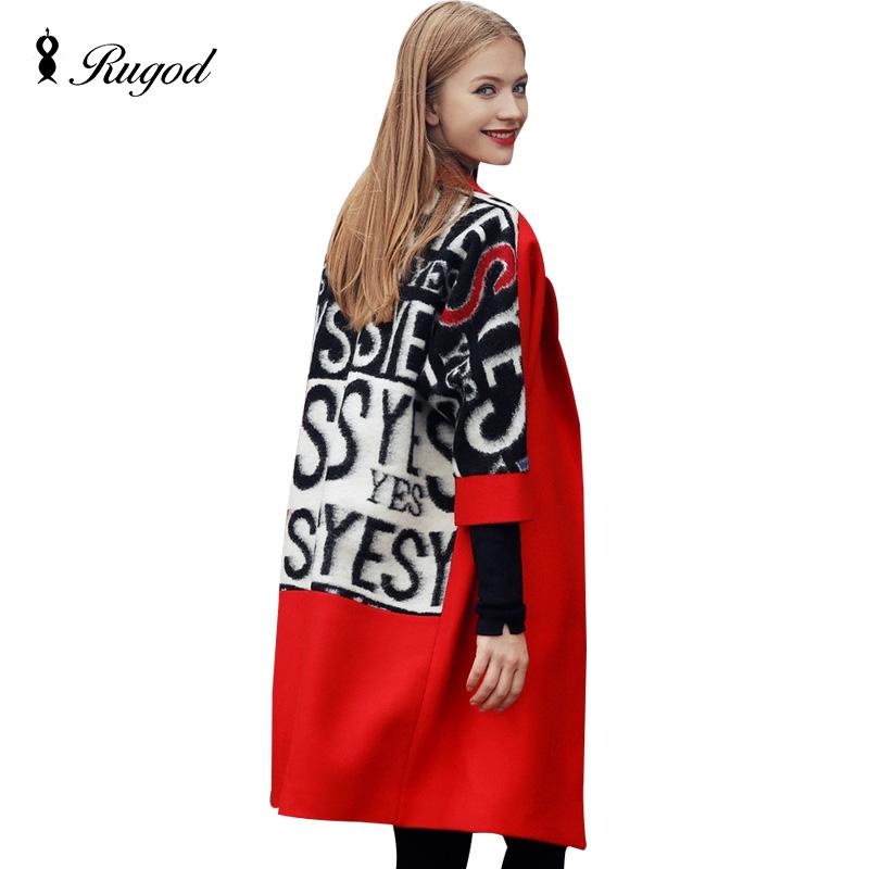 RUGOD 2020 Spring Autumn Fashion Women Flocking Trench Coat Femme Long Patchwork Letter Wool Coats Warm Woolen Outwear Overcoat, Black
RUGOD 2020 Spring Autumn Fashion Women Flocking Trench Coat Femme Long Patchwork Letter Wool Coats Warm Woolen Outwear Overcoat, Black