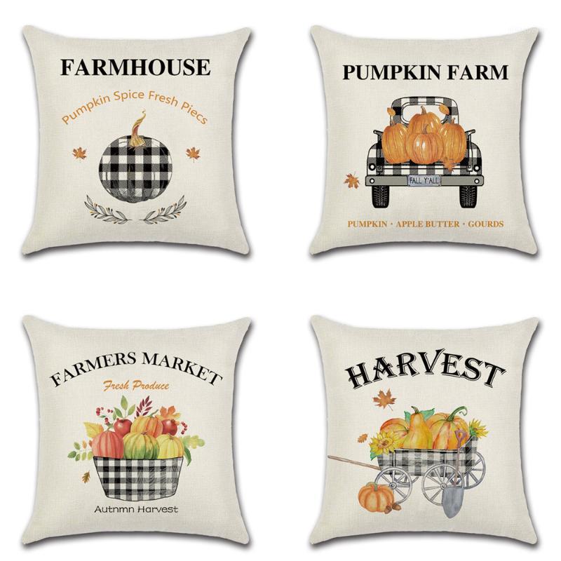 Thanksgiving Day Pumpkin Truck Harvest Decor Cushion Cover Sofa Home Decor Fall Autumn Farm 45*45 cm Printed Pillow Covers1
Thanksgiving Day Pumpkin Truck Harvest Decor Cushion Cover Sofa Home Decor Fall Autumn Farm 45*45 cm Printed Pillow Covers1