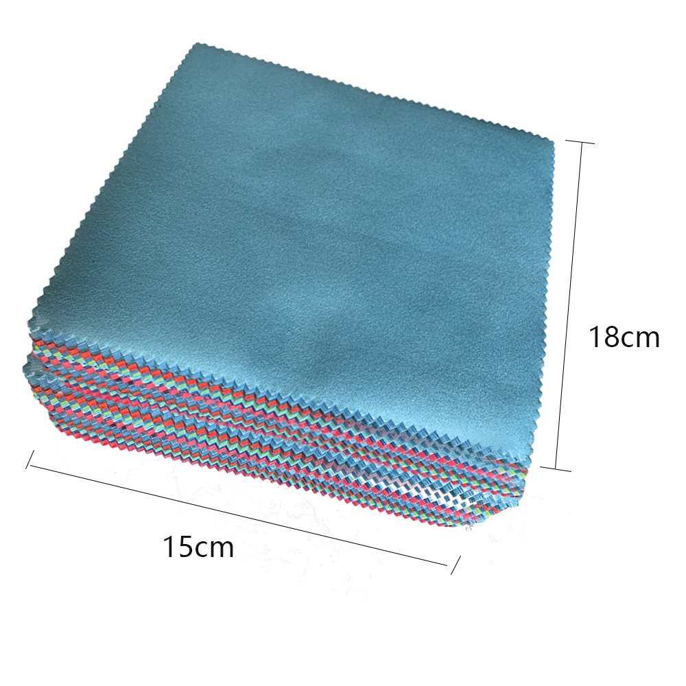 50pcs 30 Glasses Cleaning Cloth Eyeglasses towel 15x18cm Microfiber Lens Cloth Wipes For Lens Phone Screen Camera Computer Clean 201021