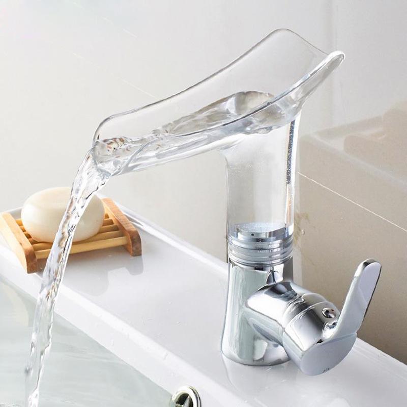 Brass waterfall Glass Bathroom Basin Mixer Tap Waterfall Faucet Sink Vessel Chrome Polished Finish
Brass waterfall Glass Bathroom Basin Mixer Tap Waterfall Faucet Sink Vessel Chrome Polished Finish