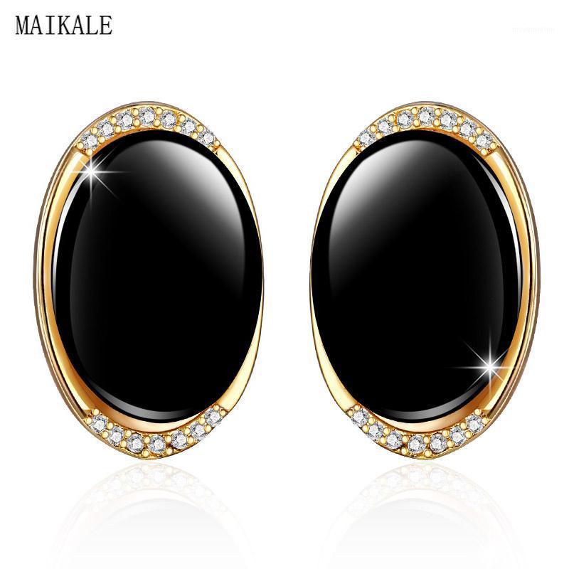 MAIKALE New Fashion Round Ceramic Stud Earrings Cubic Zirconia Gold Charm Earings for Women Korean Jewelry Luxury Gifts1
MAIKALE New Fashion Round Ceramic Stud Earrings Cubic Zirconia Gold Charm Earings for Women Korean Jewelry Luxury Gifts1