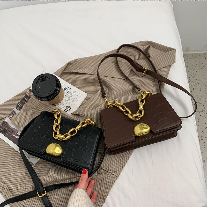 Design Sense Bag Handbag New Trendy Retro All-match Messenger Bag Net Celebrity Explosion Chain Small Square, Black
Design Sense Bag Handbag New Trendy Retro All-match Messenger Bag Net Celebrity Explosion Chain Small Square, Black