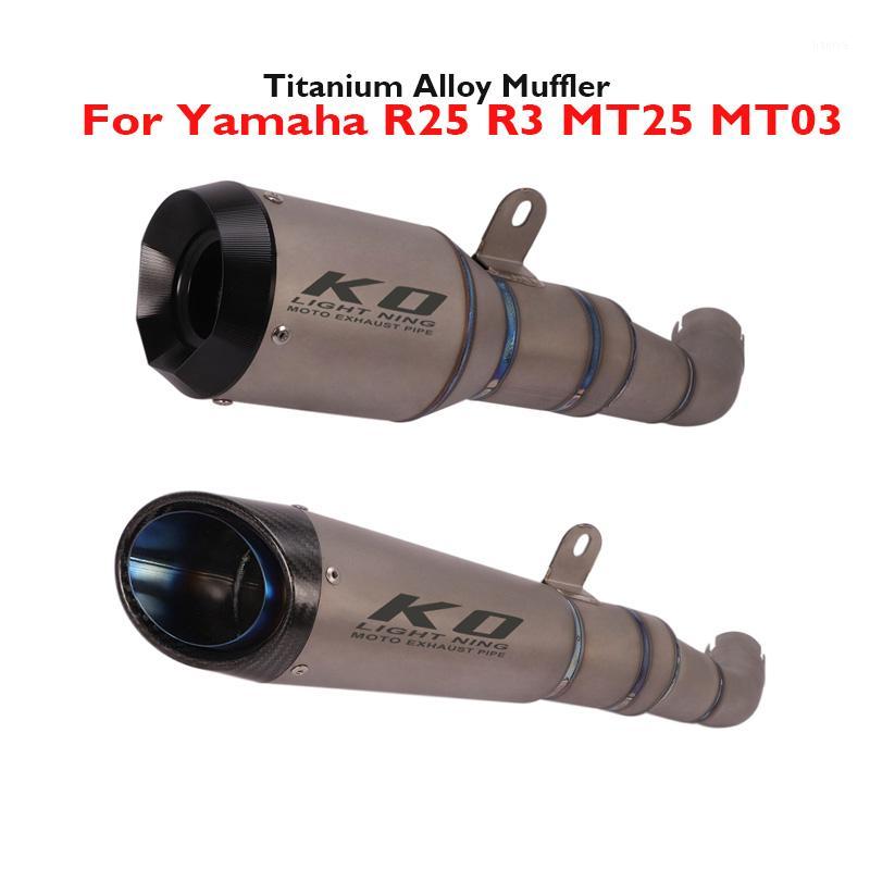 Slip on MT03 MT25 R3 R25 Motorcycle Exhaust System Titanium Alloy Pipe Muffler Escape System for MT03 R3 R25 MT251
Slip on MT03 MT25 R3 R25 Motorcycle Exhaust System Titanium Alloy Pipe Muffler Escape System for MT03 R3 R25 MT251