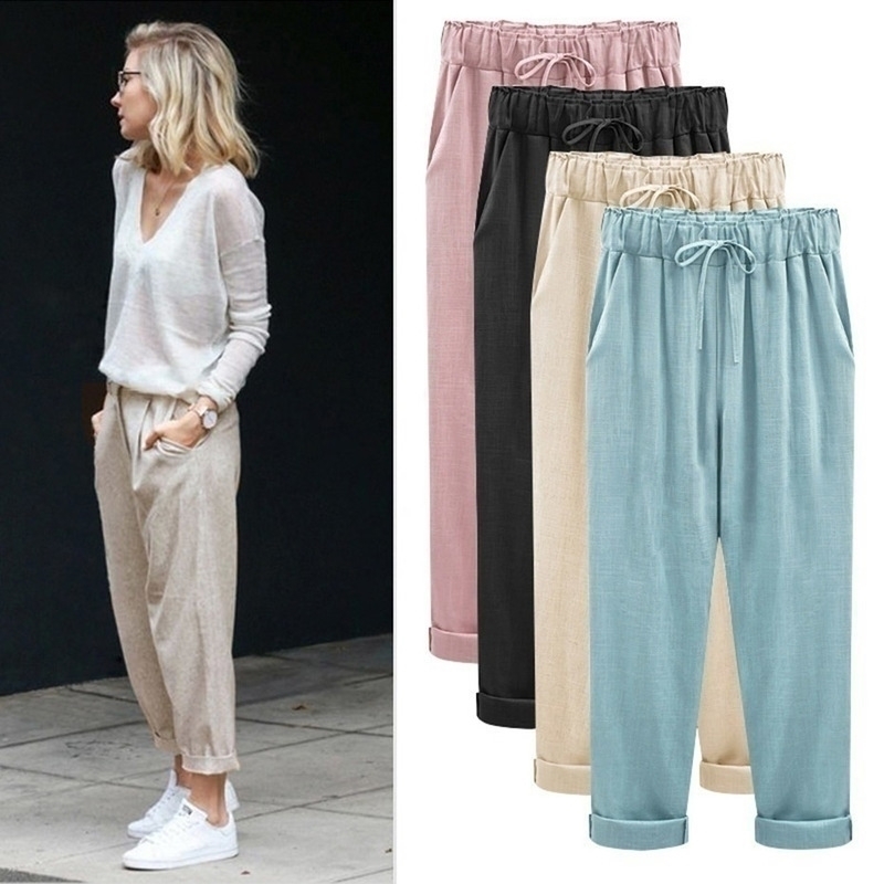 ZOGAA Spring Summer Women Slim Harem Pants Casual Female Length Trousers Solid Elastic Waist Cotton Linen Harem Loose Pants 201031, Beige
ZOGAA Spring Summer Women Slim Harem Pants Casual Female Length Trousers Solid Elastic Waist Cotton Linen Harem Loose Pants 201031, Beige