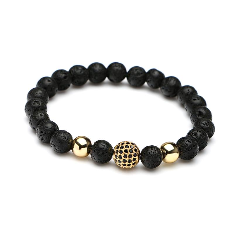 Mestylish Zircon Bracelets Jewelry Micro Pave CZ Ball Charm Bracelet Copper Spacer Lava Rock and Frosted Stone Beads Bracelets
Mestylish Zircon Bracelets Jewelry Micro Pave CZ Ball Charm Bracelet Copper Spacer Lava Rock and Frosted Stone Beads Bracelets