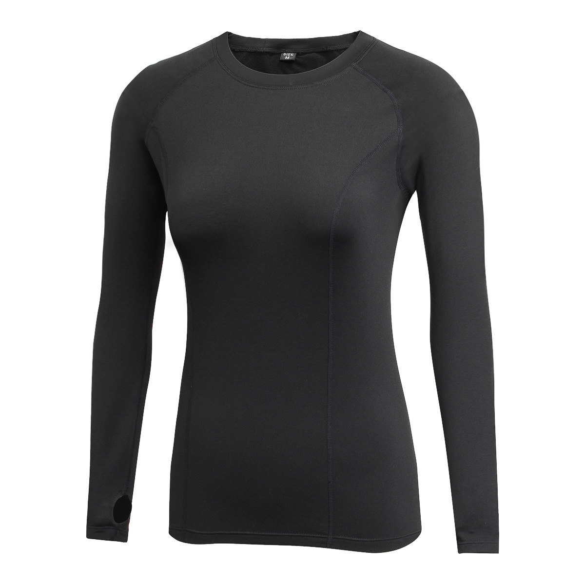 women's long sleeve sports Yoga T-shirt quick drying crew neck Yoga vest running top sweat tight fit clothes for women