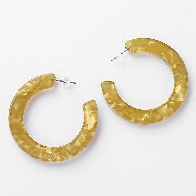 Acrylic Hoop Earring Round C-shaped Colorful Pattern Earrings Yellow Green Gray Earrings Korean Simple Fresh Romantic Oranments1
Acrylic Hoop Earring Round C-shaped Colorful Pattern Earrings Yellow Green Gray Earrings Korean Simple Fresh Romantic Oranments1