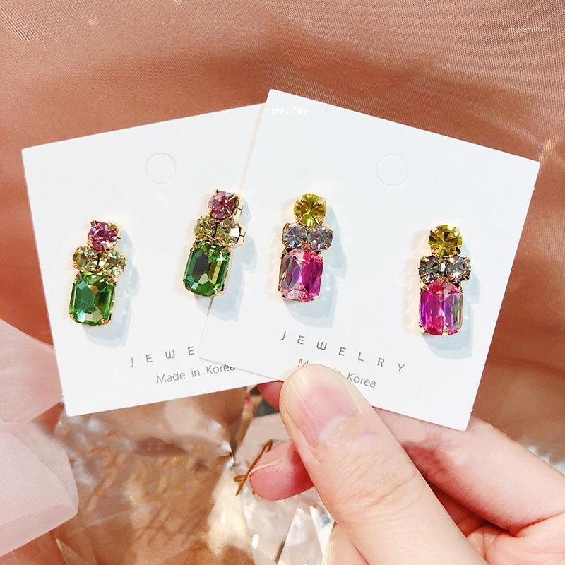 Korean Colorful Square Crystal Stud Earrings For Women Pink Green Zircon Crystal Oorbellen Bride Wedding Party Jewery Gifts1
Korean Colorful Square Crystal Stud Earrings For Women Pink Green Zircon Crystal Oorbellen Bride Wedding Party Jewery Gifts1
