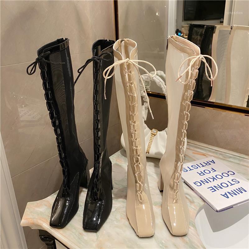 Boots YUXINAG 2021 Knee High Mesh For Womens Shoes Autumn Sexy Med Heels Hollow-out Rome Style Lace Up Net Booties1, Thin heel apricot
Boots YUXINAG 2021 Knee High Mesh For Womens Shoes Autumn Sexy Med Heels Hollow-out Rome Style Lace Up Net Booties1, Thin heel apricot
