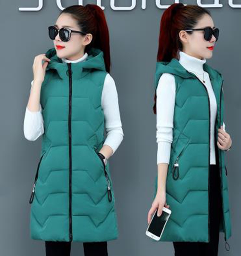 Wholesale European and American mid-length down cotton vest women autumn and winter new style hooded cotton vest, Brick red
Wholesale European and American mid-length down cotton vest women autumn and winter new style hooded cotton vest, Brick red
