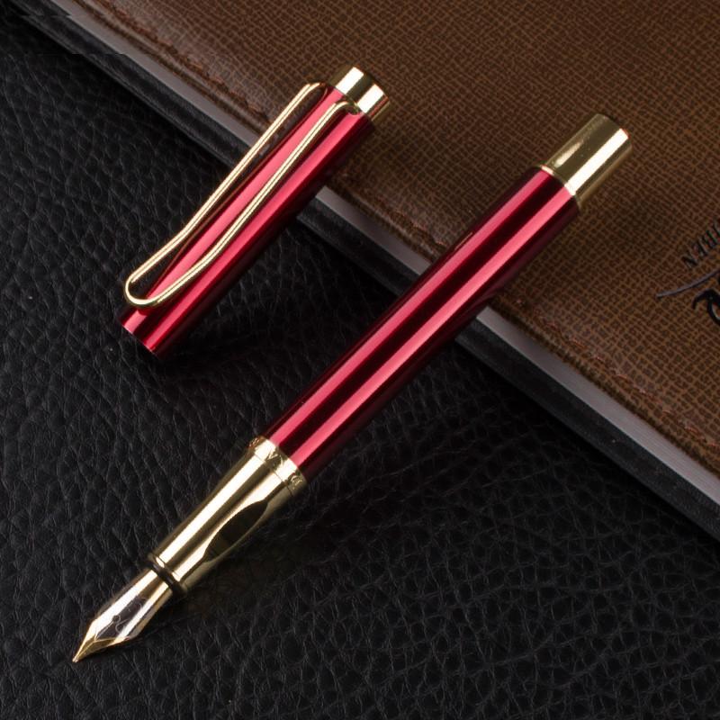 DIKA WEN 8010 Red Gold Clip Business ink Pen Luxury gift Office school office supplies Gifts Writing Metal Fountain Pen
DIKA WEN 8010 Red Gold Clip Business ink Pen Luxury gift Office school office supplies Gifts Writing Metal Fountain Pen