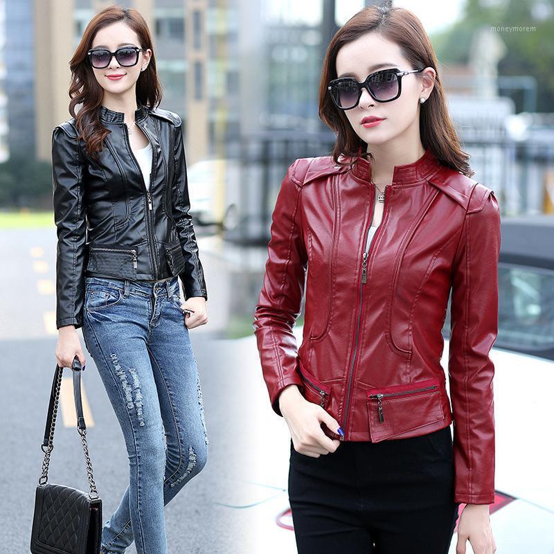 Black autumn fashion stitching leather jacket women 2020 artificial leather motorcycle jacket wine red girls Jackets 2XL1
Black autumn fashion stitching leather jacket women 2020 artificial leather motorcycle jacket wine red girls Jackets 2XL1