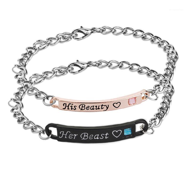 her beast his beauty Letter Bracelet Fashion Chain Bracelet Lover's Jewelry Gift 12pairs/lot1
her beast his beauty Letter Bracelet Fashion Chain Bracelet Lover's Jewelry Gift 12pairs/lot1
