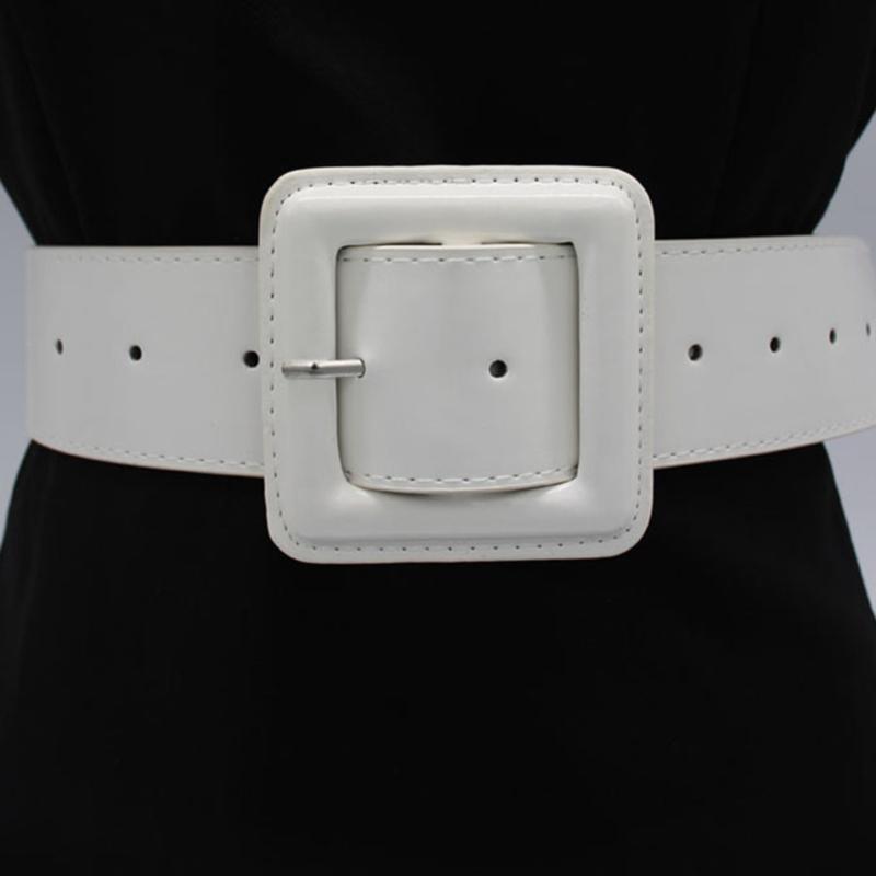 Belts Big Square Buckle For Women Bright Patent Leather Waist Black Pin Buckles Wide Belt Ladies Casual Dress Waistbands Femme, Black;brown
Belts Big Square Buckle For Women Bright Patent Leather Waist Black Pin Buckles Wide Belt Ladies Casual Dress Waistbands Femme, Black;brown