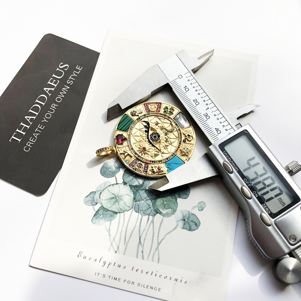 Pendant Amulet Magical Lucky Symbols, Summer Golden Jewelry Vintage Pure 925 Sterling Silver Powerful Gift For Ts Women Men 201013