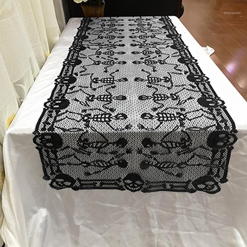 Halloween Party Tablecloth Table Runner Dance Bone Rectangular Table Cover Creative Decoration 200*46cm1, Black
Halloween Party Tablecloth Table Runner Dance Bone Rectangular Table Cover Creative Decoration 200*46cm1, Black