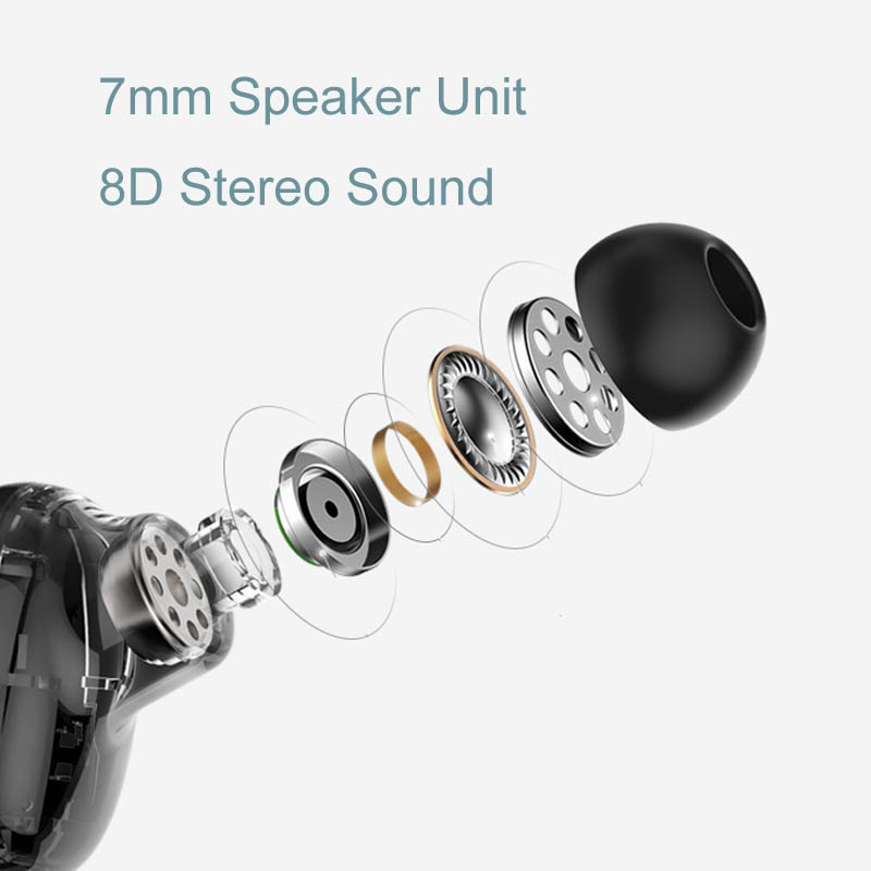 Wireless Bluetooth V5.0 Earbuds Sports Earphones for Xiaomi iPhone Samsung Sony Android Phones Handsfree Earphone with Charging Case