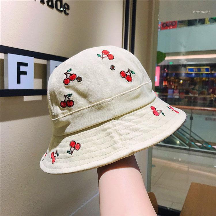 Hat female Japanese small fresh summer cute cherry embroidery dome basin hat fisherman outdoor sunscreen sun1
Hat female Japanese small fresh summer cute cherry embroidery dome basin hat fisherman outdoor sunscreen sun1