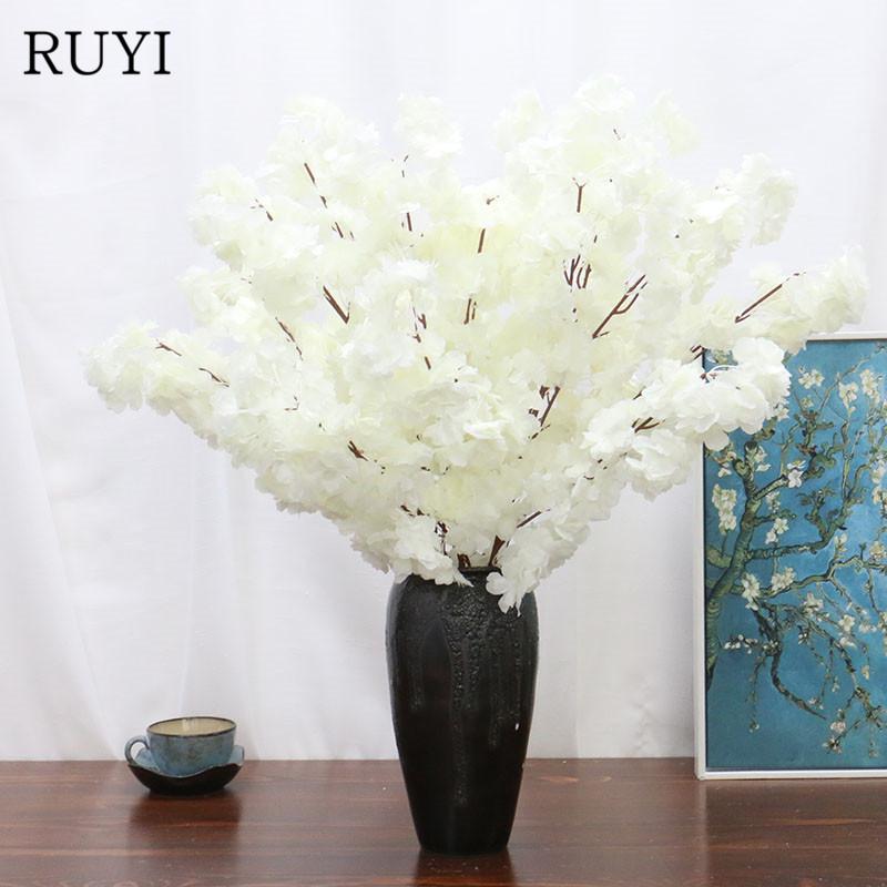 Artificial flower 3 Branch High-end Simulation Cherry Blossoms Plants Flowers Wedding Home Decoration Flower arrangement 1pc, 06
Artificial flower 3 Branch High-end Simulation Cherry Blossoms Plants Flowers Wedding Home Decoration Flower arrangement 1pc, 06