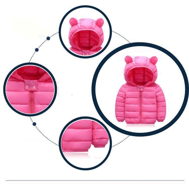 Autumn And Winter Baby Boys Cute Children's Down Cotton Girls Kids Infant Baby Two-piece Jacket Pants Girls Suit LJ201130