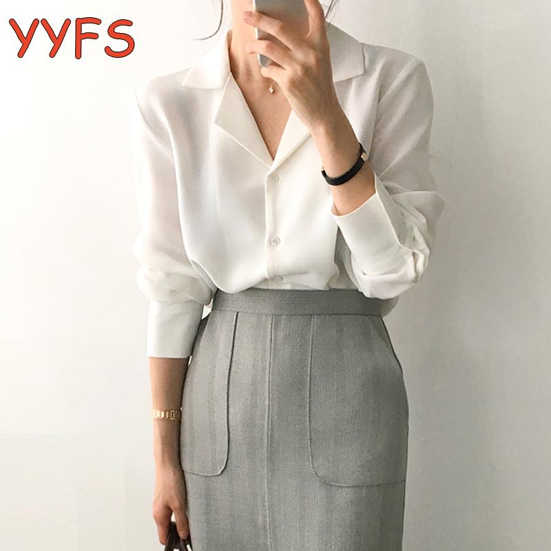 blouse women 2021 long sleeve solid chiffon blouse women shirts casual office ladies tops womens tops and blouses ropa mujer, White
blouse women 2021 long sleeve solid chiffon blouse women shirts casual office ladies tops womens tops and blouses ropa mujer, White