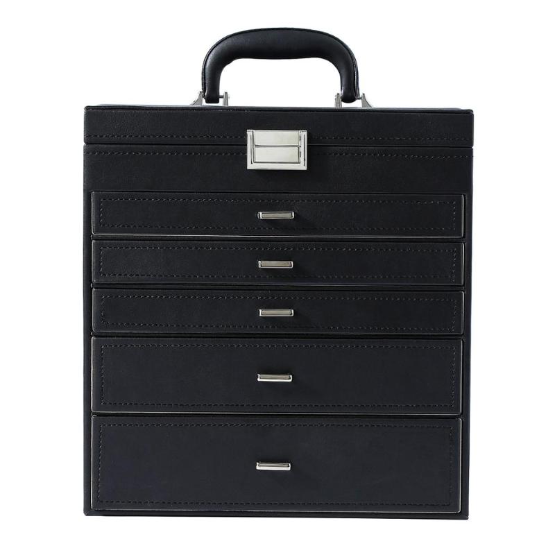 5-Storey Luxury Jewelry Box With MIRRO, Necklaces, Earrings, Sunglasses, Bracelets, Watches, Etc, Black, 47351590 
5-Storey Luxury Jewelry Box With MIRRO, Necklaces, Earrings, Sunglasses, Bracelets, Watches, Etc, Black, 47351590
