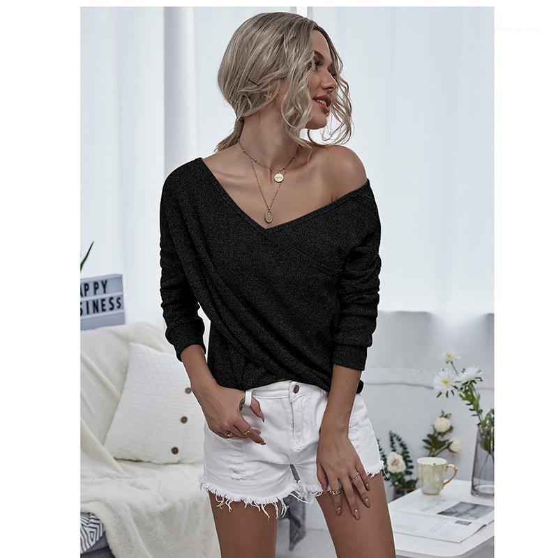 2020 Autumn Winter Women' T Shirt Original Design Knit Sweater Long-sleeved Women Tops Sexy V Neck, Big Size -XL1, Black
2020 Autumn Winter Women' T Shirt Original Design Knit Sweater Long-sleeved Women Tops Sexy V Neck, Big Size -XL1, Black