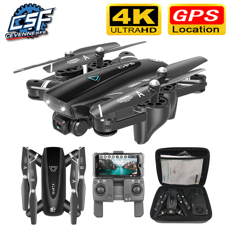 

S167 GPS Drone With Camera 5G RC Quadcopter Drones HD 4K WIFI FPV Foldable Off-Point Flying Photos Video Dron Helicopter Toy 201125, No gps 2.4g 720p