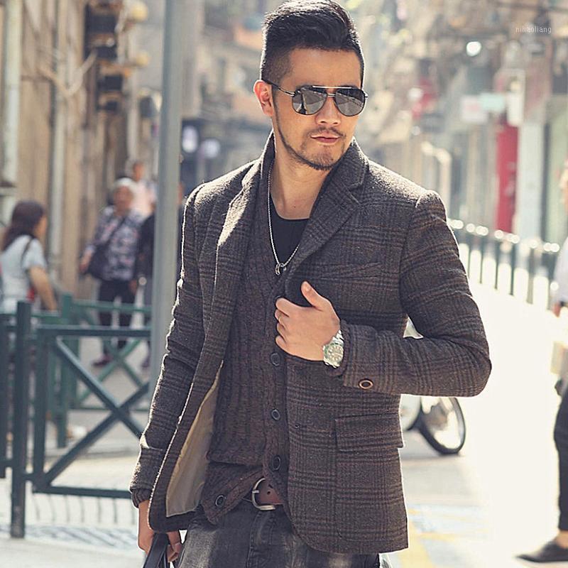 Autumn and Winter New Retro Plaid Cloth Men' Slim Suit Men' Plaid Casual Suit Coat F3301, As pictures
Autumn and Winter New Retro Plaid Cloth Men' Slim Suit Men' Plaid Casual Suit Coat F3301, As pictures