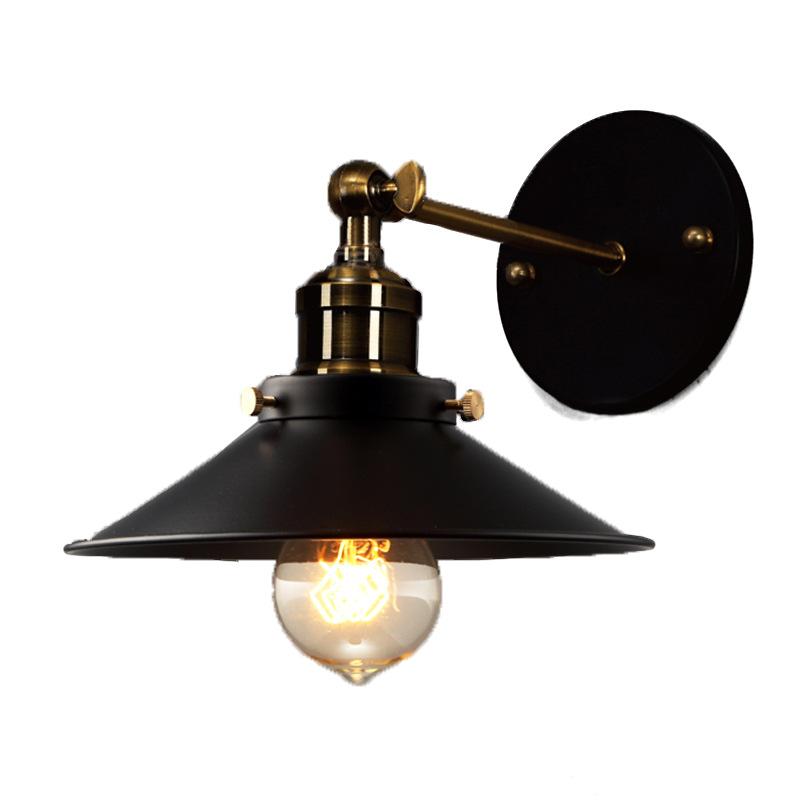 American Creative Black Umbrella Shape Wall Lamp Retro Bar Corridor Aisle Rotatable Adjustable Lotus Leaf Wall Light
American Creative Black Umbrella Shape Wall Lamp Retro Bar Corridor Aisle Rotatable Adjustable Lotus Leaf Wall Light