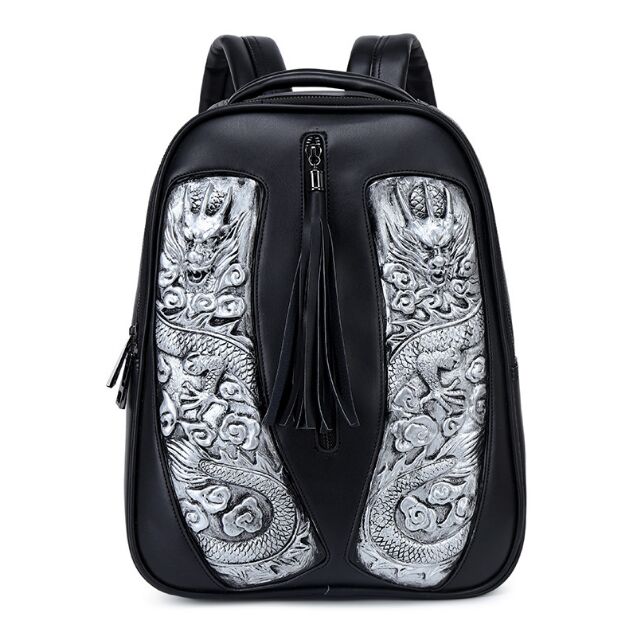 Stylish backpacks 3D wolf head backpack special cool shoulder bags for teenage girls PU leather laptop school bags